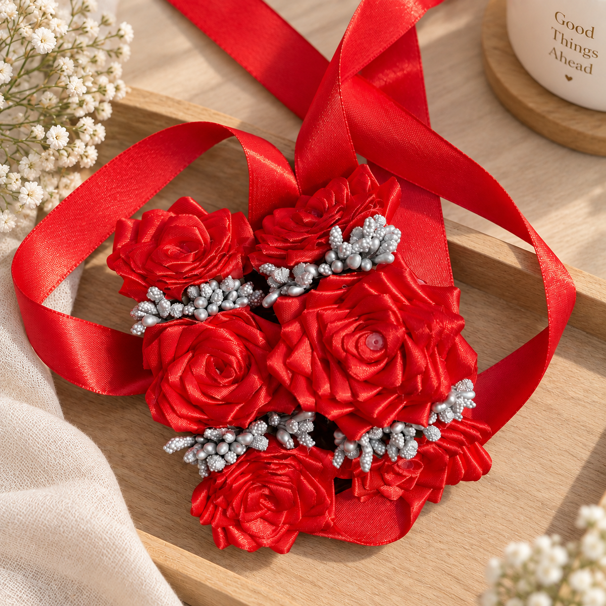 Traditional Handmade Ribbon Gajra