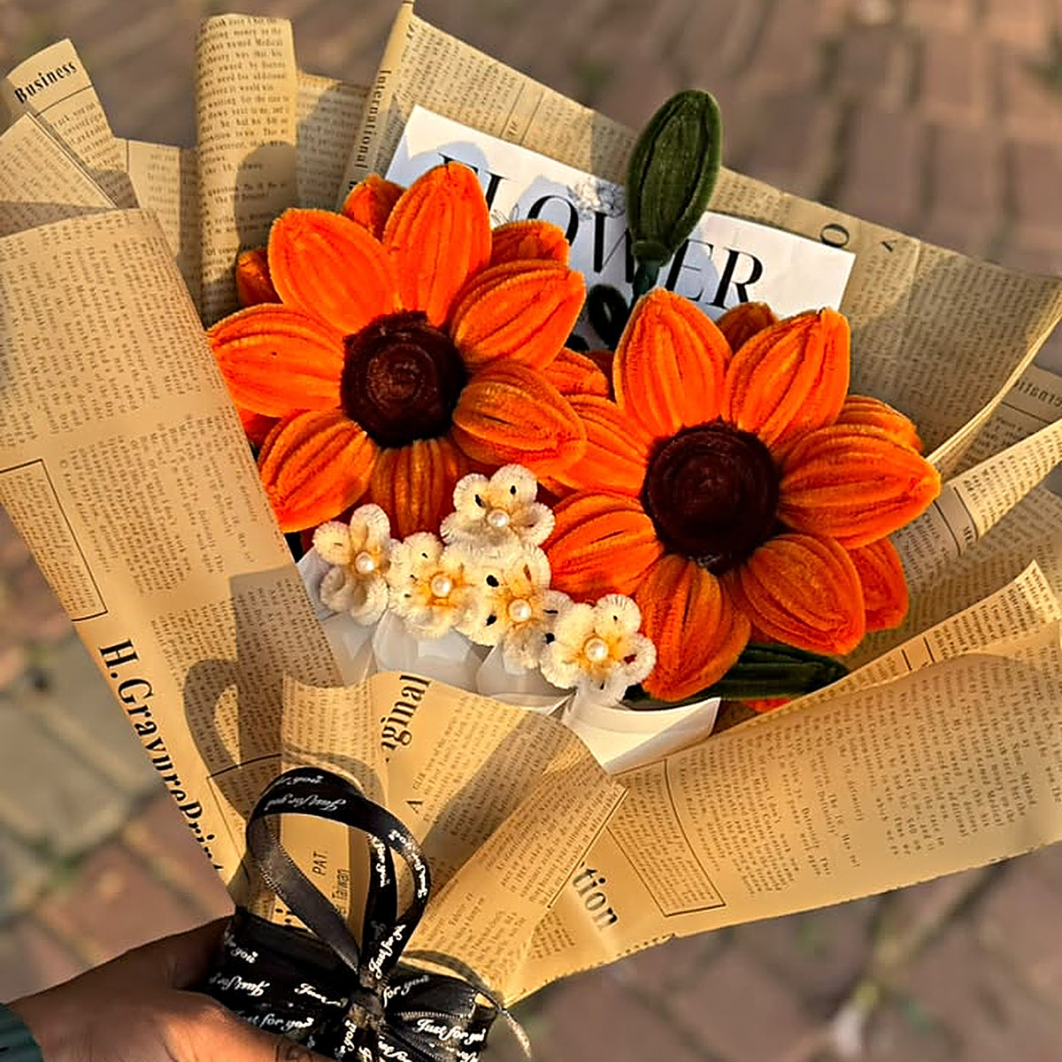 Handmade Pipe Cleaner Sunflower Bouquet – Everlasting Gift Bouquet