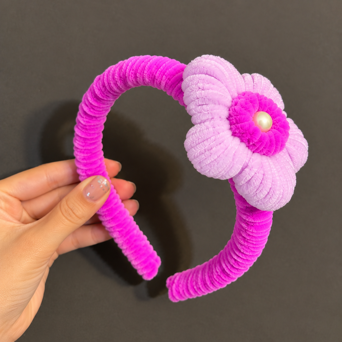 Purple Fantasy Handmade Pipe Cleaner Headband – Magenta &amp; Lilac