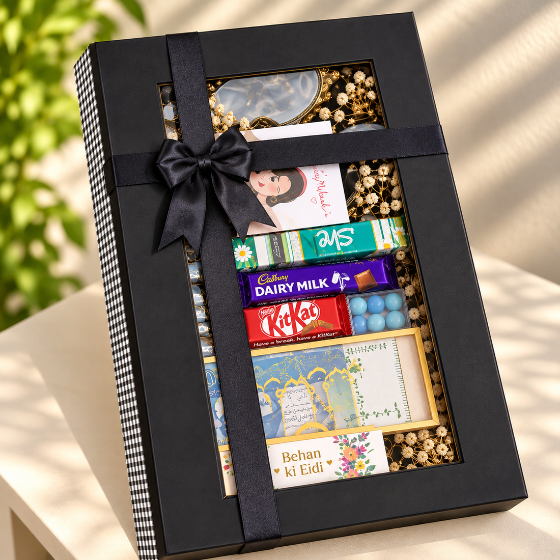 "Behan ki Eidi" Chocolate &amp;amp; Eid Gift Box for Sister – Customized Hamper