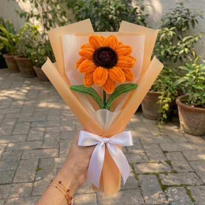Sunflower Bouquet – Handmade Pipe Cleaner Flower